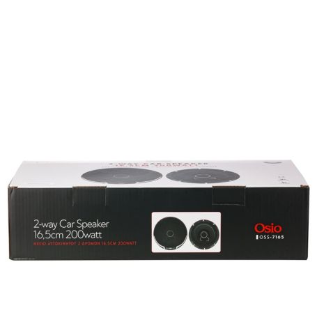 ΗΧΕΙΑ 2 ΔΡΟΜΩΝ 6,5inc 165mm ΣΤΡΟΓΓΥΛΑ 200W 86dB OSIO - 2 ΤΕΜ. Auto Moto Tyres 