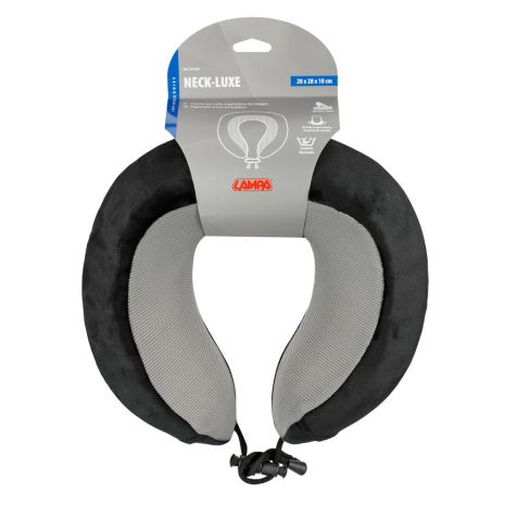 ΜΑΞΙΛΑΡΙ ΤΑΞΙΔΙΟΥ ΑΥΧΕΝΑ ΕΡΓΟΝΟΜΙΚΟ MEMORY FOAM ΜΑΥΡΟ/ΓΚΡΙ NECK-LUXE LAMPA - 1 ΤΕΜ. Auto Moto Tyres 