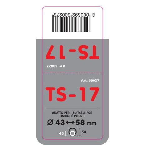 ΑΚΡΟ ΕΞΑΤΜΙΣΗΣ TS-17 L 43-58mm - ΚΟΦΤΟ Auto Moto Tyres 