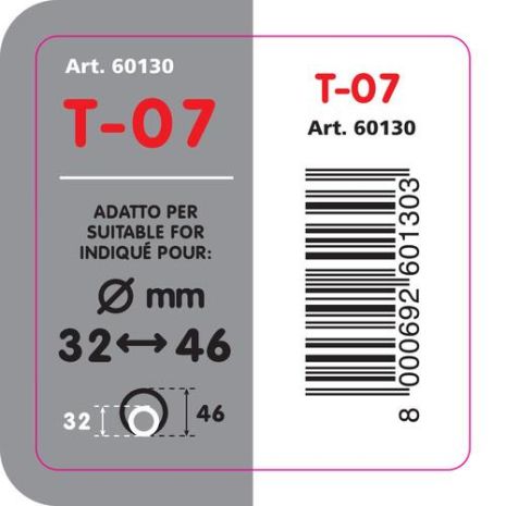 ΑΚΡΟ ΕΞΑΤΜΙΣΗΣ Τ-07 32-46mm - ΛΟΞΟ ΚΑΤΩ Auto Moto Tyres 