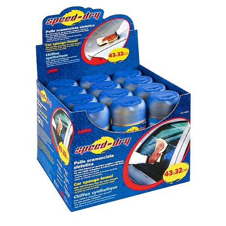 ΠΑΝΙ ΑΠΟΡΡΟΦΗΤΙΚΟ ΓΙΑ ΣΤΕΓΝΩΜΑ/ ΚΑΘΑΡΙΣΜΑ PVA ΥΛΙΚΟ (ΥΦΗ CHAMOIS) SPEED-DRY 43 x 32 cm ΣΕ ΚΟΥΤΙ Auto Moto Tyres 