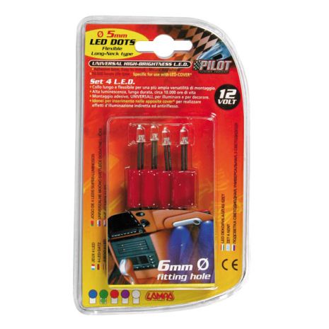 ΦΙΣ ΜΕ 4LED 12V 5mm Auto Moto Tyres 