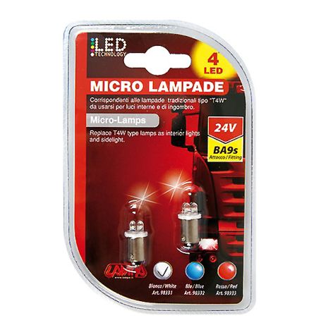 ΛΑΜΠΑΚΙ ME 4 LED 24V T4W BA9s Auto Moto Tyres 