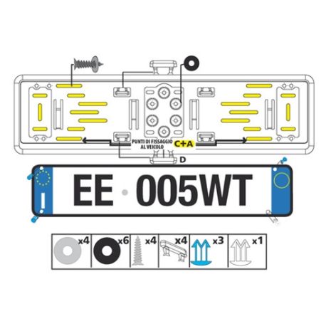 ΠΛΑΙΣΙΟ ΙΤΑΛΙΚΩΝ ΠΙΝΑΚΙΔΩΝ MAYPO ΝΕΕΣ ABS 52x13,7cm Auto Moto Tyres 