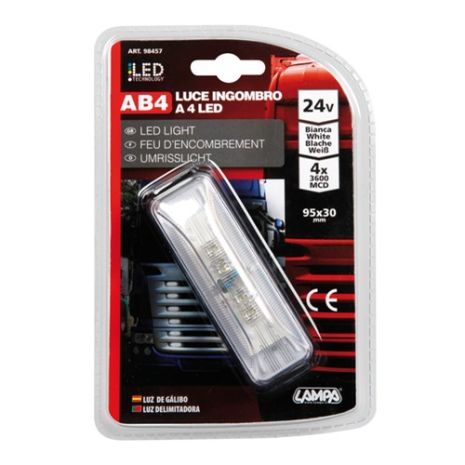ΦΩΣ ΦΟΡΤΗΓΟΥ 4LED ΛΕΥΚΟ 24V 103mm Auto Moto Tyres 