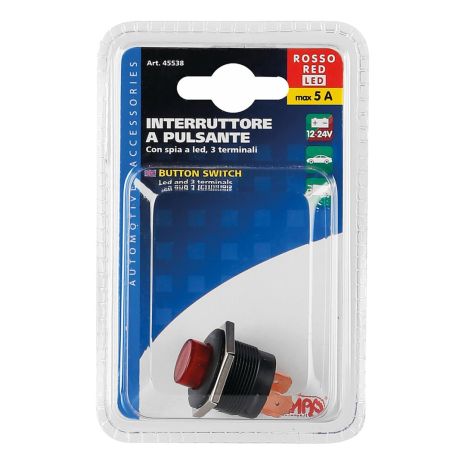 ΔΙΑΚΟΠΤΗΣ ON/OFF 5Α 12/24V ΚΟΚΚΙΝΟ Auto Moto Tyres 