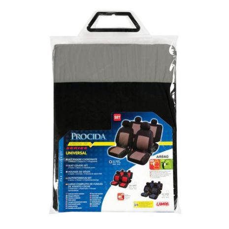 ΚΑλύμματα Καθισμάτων PRODICA SET 4τεμ. Μαύρο/Γκρι Auto Moto Tyres 