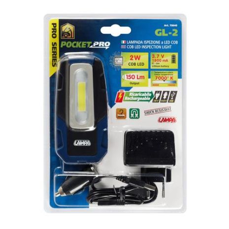 ΦΑΚΟΣ GL-2 12/24/230V/USB COB LED 150lm 2W 7.000K PRO-SERIES ΑΔΙΑΒΡΟΧΟΣ ΜΕ ΜΑΓΝΗΤΙΚΗ ΒΑΣΗ+ΓΑΝΤΖΟΣ Auto Moto Tyres 