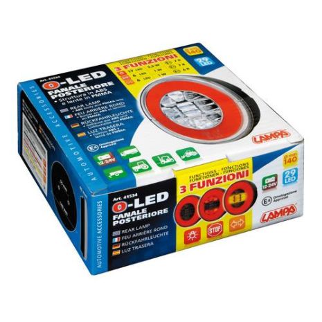 ΦΩΣ ΦΟΡΤΗΓΟΥ ΠΙΣΩ 12/24V O-LED 29LED 3 ΧΡΗΣΕΩΝ ΣΤΡΟΓΓΥΛΟ 140mm 1ΤΕΜ. Auto Moto Tyres 