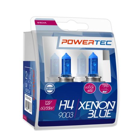H4 12V 60/55W P43t 5.000K POWERTEC XENON BLUE M-TECH -  2ΤΕΜ. Auto Moto Tyres 