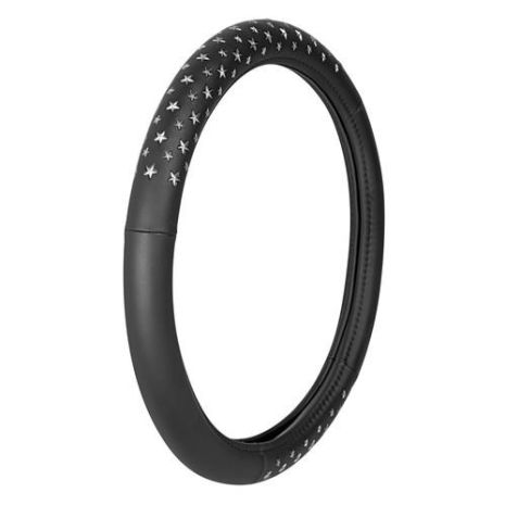 ΚΑΛΥΜΜΑ ΤΙΜΟΝΙΟΥ ICON 37-39cm ΜΑΥΡΟ ΧΡΩΜΑ ME ΑΣΗΜΙ ΜΕΤΑΛΛΙΚΑ ΑΣΤΕΡΙΑ /ΑΟΣΜΟ /ΟΙΚΟΛΟΓΙΚΟ/ ΜΗ ΤΟΞΙΚΟ/ ΑΝΑΚΥΚΛΩΣΙΜΟ ΥΛΙΚΟ Auto Moto Tyres 