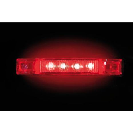 ΦΩΣ ΟΓΚΟΥ 4LED ΚΟΚΚΙΝΟ 12/24V 96mm ΑΔΙΑΒΡΟΧΟ 1ΤΕΜ. Auto Moto Tyres 