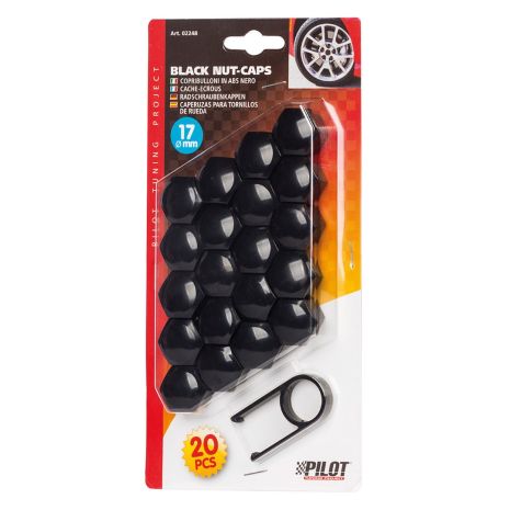 ΚΑΠΑΚΙΑ ΜΠΟΥΛΟΝΙΩΝ/ΠΑΞΙΜΑΔΙΩΝ 17 mm (ΜΑΥΡΑ ΚΟΝΤΑ ABS ΠΛΑΣΤΙΚΑ) - 20 ΤΕΜ. Auto Moto Tyres 