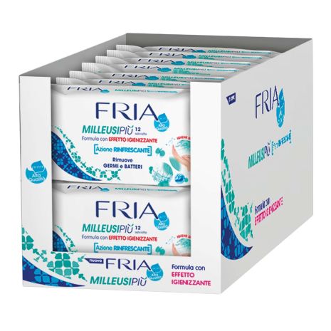 ΑΝΤΙΒΑΚΤΗΡΙΑΚΑ ΥΓΡΑ ΜΑΝΤΗΛΑΚΙΑ ΧΕΡΙΩΝ FRIA 12ΤΕΜ. Auto Moto Tyres 