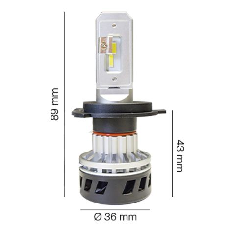 H4 9-36V 5.000K 5000lm 25W MATRIX LED KIT (ΜΕ ΨΥΚΤΡΑ ΑΝΕΜΙΣΤΗΡΑΚΙ) 2ΤΕΜ. Auto Moto Tyres 