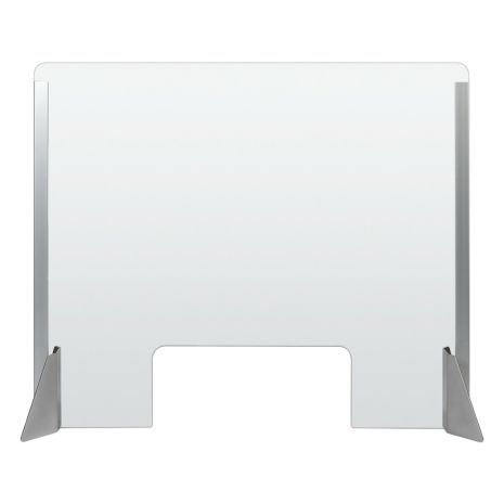 ΠΡΟΣΤΑΤΕΥΤΙΚΟ ΔΙΑΧΩΡΙΣΤΙΚΟ ΤΖΑΜΙ PLEXIGLASS 3mm 66x56cm ΜΕ ΤΡΥΠΑ ΚΑΙ ΒΑΣΕΙΣ ΣΤΗΡΙΞΗΣ ΑΛΟΥΜΙΝΙΟΥ Auto Moto Tyres 