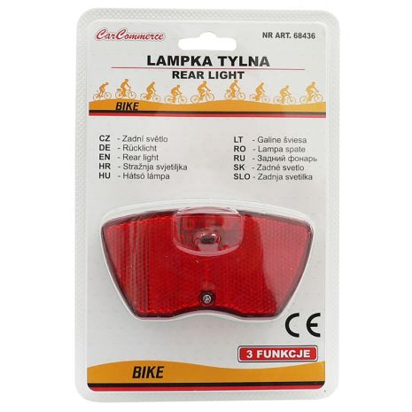 ΦΩΣ ΠΟΔΗΛΑΤΟΥ ΟΠΙΣΘΙΟ 3xLED 3 ΛΕΙΤΟΥΡΓΙΕΣ ΜΠΑΤΑΡΙΑΣ CAR COMMERCE - 1 ΤΕΜ. Auto Moto Tyres 