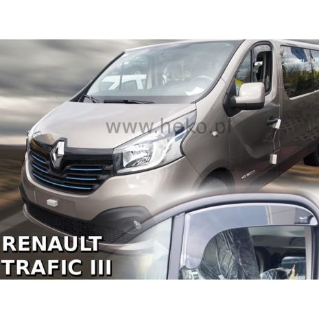 ΑΝΕΜΟΘΡΑΥΣΤΕΣ ΓΙΑ FIAT TALENTO 2016+ / OPEL VIVARO 2 2014-2019 / RENAULT TRAFIC 3 2014+ ΚΟΝΤΟ ΖΕΥΓΑΡΙ VAN ΑΠΟ ΕΥΚΑΜΠΤΟ ΦΙΜΕ ΠΛΑΣΤΙΚΟ HEKO - 2 ΤΕΜ. Auto Moto Tyres 