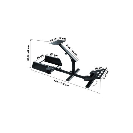 ΒΑΣΗ ΓΙΑ ΠΡΟΣΟΜΟΙΩΤΗ ΟΔΗΓΗΣΗΣ SIM STATION 5 ΜΑΥΡΗ ΓΙΑ BUCKET ΚΑΘΙΣΜΑ ΣΕ ΠΑΙΧΝΙΔΟΜΗΧΑΝΕΣ​ SIMONI RACING - 1 TEM Auto Moto Tyres 