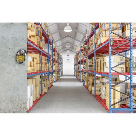 ΚΑΘΡΕΠΤΗΣ ΑΣΦΑΛΕΙΑΣ/ΚΥΚΛΟΦΟΡΙΑΣ ΚΥΡΤΟΣ ΜΑΥΡΟΣ ΒΙΔΩΤΟΣ ΕΞΩΤΕΡΙΚΟΥ ΧΩΡΟΥ 30cm TRAFFIC MIRRORS 1ΤΕΜ Auto Moto Tyres 