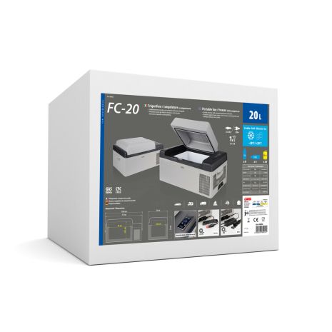 ΨΥΓΕΙΟ/ΚΑΤΑΨΥΚΤΗΣ 20LT/12/24V+220V ΦΟΡΗΤΟ ΜΕ ΣΥΜΠΙΕΣΤΗ/ΘΕΡΜΟΣΤΑΤΗ ΚΑΙ ΨΗΦΙΑΚΗ ΟΘΟΝΗ FC-20 LAMPA - 1 TEM. Auto Moto Tyres 