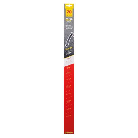 ΥΑΛΟΚΑΘΑΡΙΣΤΗΡΑΣ GRAN PREE SPEED MULTI-FIT ΜΕ 8 ΑΝΤΑΠΤΟΡΕΣ 70CM 28'' LAMPA - 1 TEM. Auto Moto Tyres 