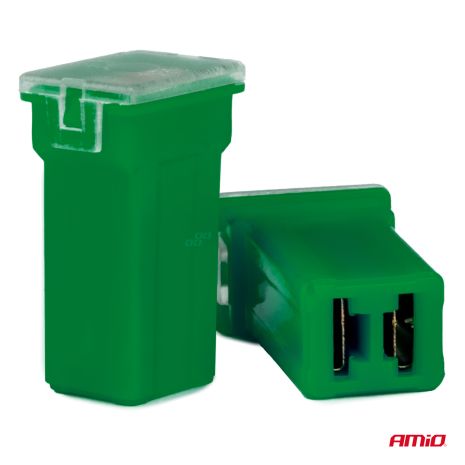 ΑΣΦΑΛΕΙΕΣ JapVal PAL ΜΙΝΙ 17mm ΘΗΛΥΚΕΣ 40A ΣΕ ΠΡΑΣΙΝΟ ΧΡΩΜΑ AMIO - 2 Τεμ. Auto Moto Tyres 