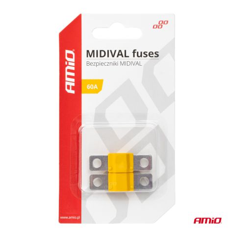 ΑΣΦΑΛΕΙΕΣ MIDIVAL 60A AMIO - 2 Τεμ. Auto Moto Tyres 