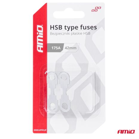 ΑΣΦΑΛΕΙΕΣ FLAT 42mm 175A AMIO - 2 Τεμ. Auto Moto Tyres 