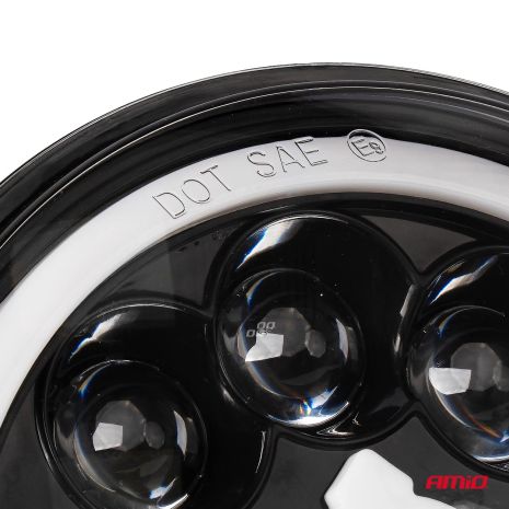 ΠΡΟΒΟΛΕΑΣ ΕΡΓΑΣΙΑΣ ΣΤΡΟΓΓΥΛΟΣ GHOST 5.500lm 9>36V 60W 6.000K Φ170x170x65mm 4 ΧΡΗΣΕΩΝ ΑΜΙΟ - 1 ΤΕΜ. Auto Moto Tyres 