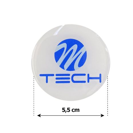 MTECH ΑΥΤΟΚΟΛΛΗΤΑ ΖΑΝΤΩΝ 5,5 cm ΛΕΥΚΟ/ΜΠΛΕ ΣΜΑΛΤΟΥ - 4 ΤΕΜ. Auto Moto Tyres 