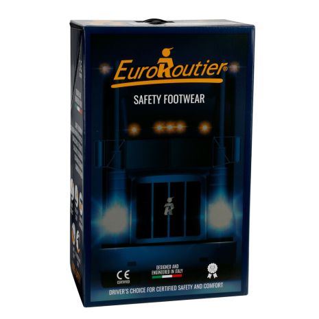 Πιστοποιημένα Παπούτσια Ασφαλείας Εργασίας σε στυλ Σαμπό Premium Tucson από την Euroroutier σε μέγεθος EU41/UK7 σε Καφέ Χρώμα και Λουράκι Αστραγάλου Auto Moto Tyres 