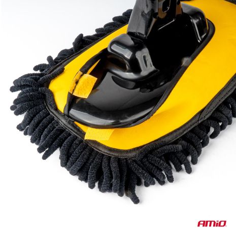 ΒΟΥΡΤΣΑ ΚΑΘΑΡΙΣΜΟΥ ΜΕ ΤΗΛΕΣΚΟΠΙΚΟ ΚΟΝΤΑΡΙ 46-100cm & 3 ΠΑΝΑΚΙΑ ΚΑΘΑΡΙΣΜΟΥ ΜΙΚΡΟΦΙΜΠΡΑ  ΑΜΙΟ - 1 ΤΕΜ. Auto Moto Tyres 