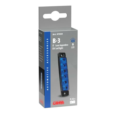 ΦΩΣ ΟΓΚΟΥ 9>32V 6 LED ΜΠΛΕ ΧΡΩΜΑ 95,6x19,8mm LAMPA -  1 Τεμ. Auto Moto Tyres 