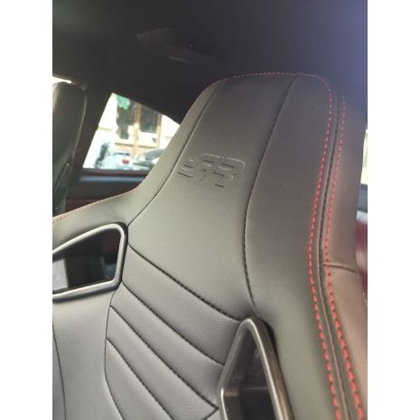 ΚΑΘΙΣΜΑ EMERSON ΑΝΑΚΛΙΝΟΜΕΝΟ ΟΔΗΓΟΥ ΜΑΥΡΟ/CARBON ΑΠΟ ΟΙΚΟΛΟΓΙΚΟ ΔΕΡΜΑ ΜΕ ΚΟΚΚΙΝΗ ΡΑΦΗ ΜΕ ΣΙΔΗΡΟΔΡΟΜΟ SIMONI RACING - 1 τεμ. Auto Moto Tyres 