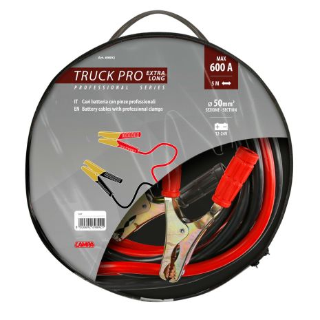 ΡΕΥΜΑΤΟΔΟΤΕΣ PROFESSIONAL SERIES TRUCK PRO EXTRA LONG 600A 500cm  LAMPA - 1 ΤΕΜ. Auto Moto Tyres 