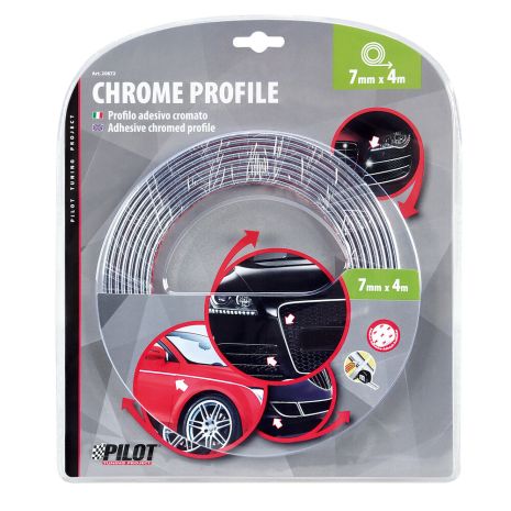 ΑΥΤΟΚΟΛΛΗΤΟ TRIM ΧΡΩΜΙΟ ΕΠΙΠΕΔΟ ΓΙΑ ΠΟΡΤΕΣ, ΓΡΙΛΙΕΣ, ΠΡΟΦΥΛΑΚΤΗΡΕΣ, ΠΛΑΙΝΑ ΠΑΧΟΣ 7MM ΜΗΚΟΣ 4M Auto Moto Tyres 