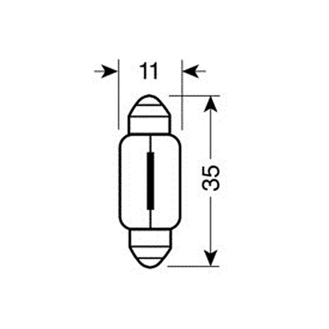 ΛΑΜΠΑΚΙΑ ΜΩΒ ΣΩΛΗΝΩΤΑ 12V/C10W 35mm Auto Moto Tyres 