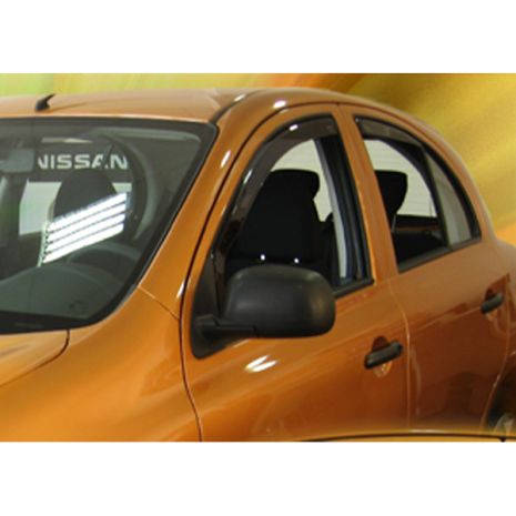 ΑΝΕΜΟΘΡΑΥΣΤΕΣ ΓΙΑ NISSAN MICRA K13 5D 11/2010-2017 ΖΕΥΓΑΡΙ ΑΠΟ ΕΥΚΑΜΠΤΟ ΦΙΜΕ ΠΛΑΣΤΙΚΟ HEKO - 2 ΤΕΜ. Auto Moto Tyres 