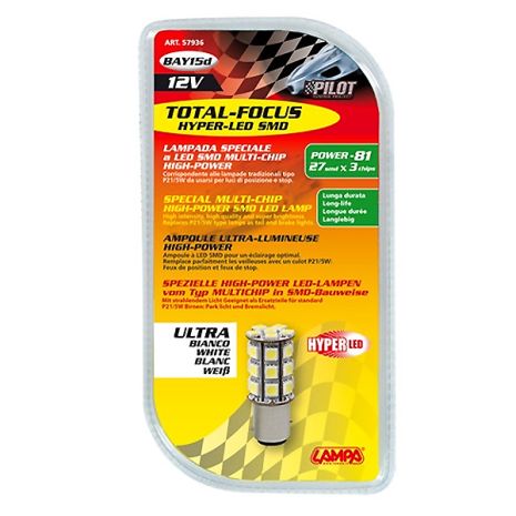 ΛΑΜΠΑΚΙ P21/5W 12V BAY15d HYPER-LED 81 Auto Moto Tyres 