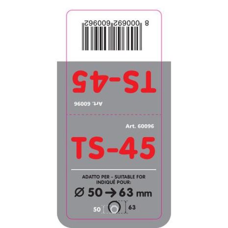 ΑΚΡΟ ΕΞΑΤΜΙΣΗΣ TS-45 50-63mm - ΛΟΞΟ 90 ΜΟΙΡΕΣ Auto Moto Tyres 