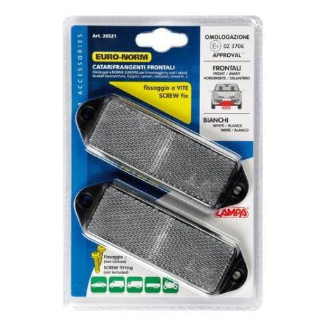 ΑΝΤΑΝΑΚΛΑΣΤΙΚΑ ΛΕΥΚΑ EURO-NORM 90x35mm 2ΤΕΜ Auto Moto Tyres 