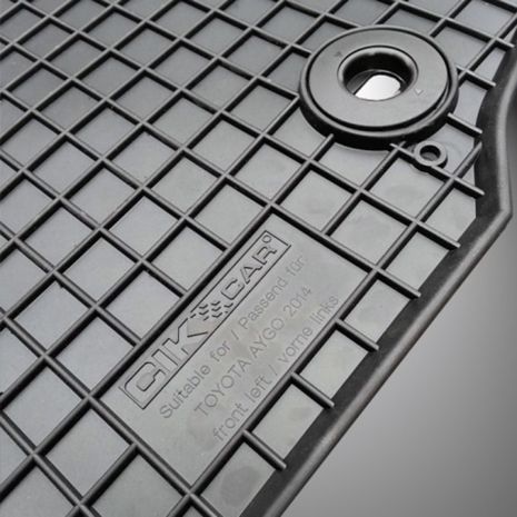 ΜΑΡΚΕ ΠΑΤΑΚΙΑ ΣΕ ΣΚΑΦΗ ΛΑΣΤΙΧΟ ΓΙΑ TOYOTA AYGO II 2014-2021 ΣΕ ΜΑΥΡΟ ΧΡΩΜΑ ΜΕ ΚΟΥΜΠΩΜΑΤΑ CIK - 4 ΤΕΜ. Auto Moto Tyres 