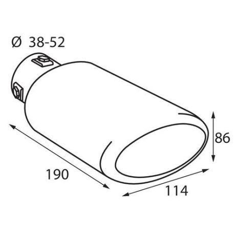 ΑΚΡΟ ΕΞΑΤΜΙΣΗΣ TS-56 Φ38-52mm Auto Moto Tyres 