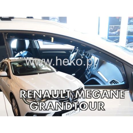 ΑΝΕΜΟΘΡΑΥΣΤΕΣ ΓΙΑ RENAULT MEGANE 5D 2016+ ΖΕΥΓΑΡΙ ΑΠΟ ΕΥΚΑΜΠΤΟ ΦΙΜΕ ΠΛΑΣΤΙΚΟ HEKO - 2 ΤΕΜ. Auto Moto Tyres 