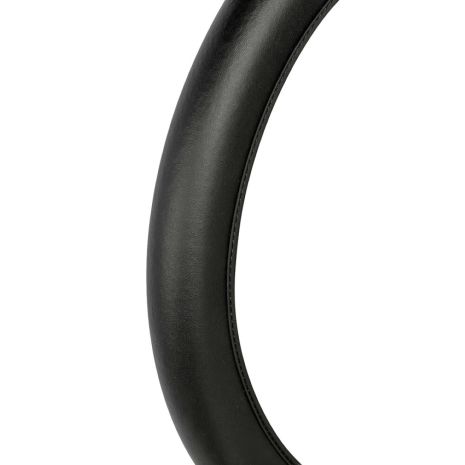 ΚΑΛΥΜΜΑ ΤΙΜΟΝΙΟΥ SKIN-COVER ΔΕΡΜΑΤΙΝΟ 35/37cm (S) ΜΑΥΡΟ ΕΛΑΣΤΙΚΟ 2mm ΠΑΧΟΣ Auto Moto Tyres 