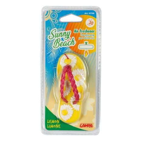 ΑΡΩΜΑΤΙΚΟ ΑΕΡΑΓΩΓΟΥ SUNNY BEACH ΛΕΜΟΝΙ 20,5gr LAMPA - 1 ΤΕΜ Auto Moto Tyres 