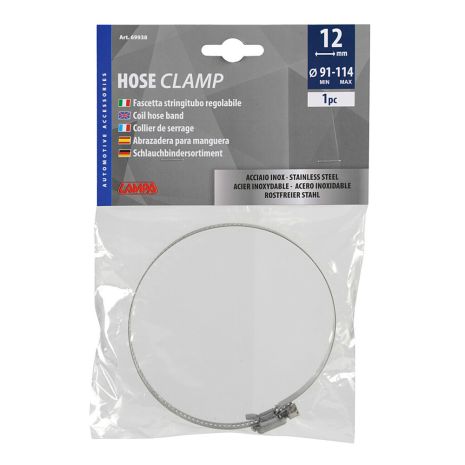 ΚΟΛΙΕΣ ΣΦΙΓΚΤΗΡΑΣ ΥΨΟΥΣ 12mm & ΔΙΑΜΕΤΡΟΥ 91>114mm ΑΠΟ ΑΝΟΞΕΙΔΩΤΟ ΑΤΣΑΛΙ LAMPA - 1 ΤΕΜ Auto Moto Tyres 