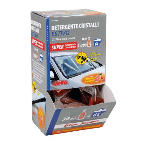 ΥΓΡΟ ΥΑΛΟΚΑΘΑΡΙΣΤΗΡΩΝ ΣΥΜΠΥΚΝΩΜΕΝΟ (1:200=6lt) 30ml ΜΕ ΑΡΩΜΑ ΓΚΡΕΙΠΦΡΟΥΤ LAMPA - 1 TEM. Auto Moto Tyres 