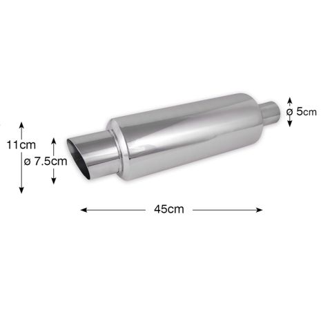 ΕΞΑΤΜΙΣΗ ΜΟΝΗ ΙΝΟΧ HJ-114 - 1 ΤΕΜ. Auto Moto Tyres 
